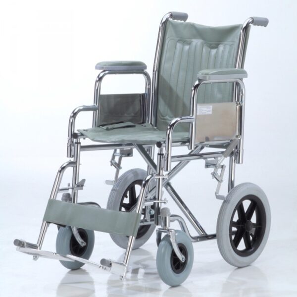 Silla 30/20 Rebatible Cromada Con Rueda Neumática