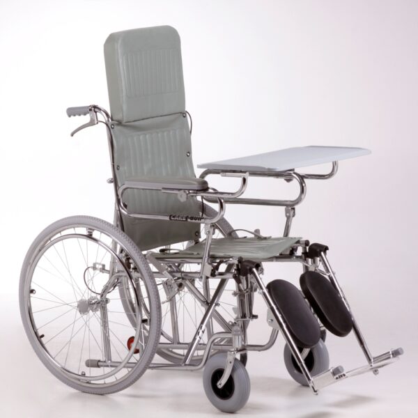 Silla A311 60/20 Reclinable Gris Con Mesa