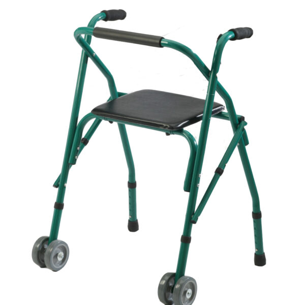 Andador plegable con asiento